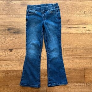 Cat & Jack Girls Ankle Flare Denim Blue Jeans - Size 7